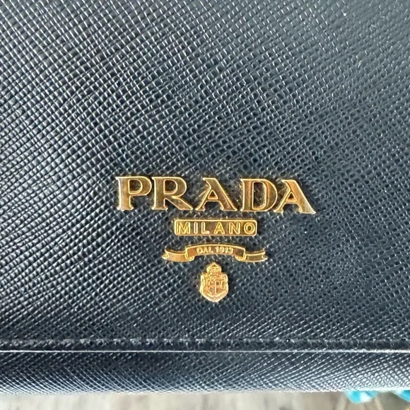 Prada Black Crossbody Bag with Gold Chain - Picture 7 of 12